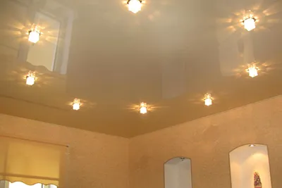 Сколько нужно светильников на натяжном потолке? — компания «Лидер»