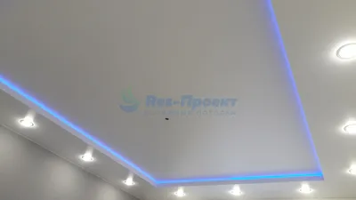 Натяжные потолки со светодиодной (LED) подсветкой - цены, фото, рассрочка