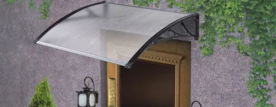 Изготовление козырьков над входом из металла - Козырьки над дверью на заказ