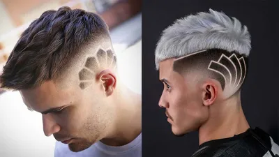 Мужские стрижки с модным дизайном волос в 2024 году- ZACHISKA
