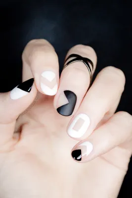 Chic and Modern Negative Space Nail Design