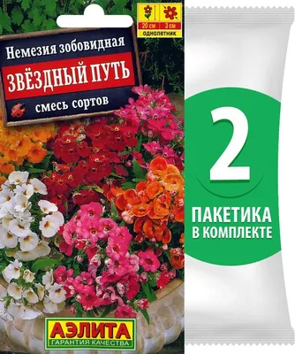 Семена цветов Немезия зобовидная \"Мантия Кардинала\", Аэлита | ⚡ Бесплатная  доставка завтра | AliExpress