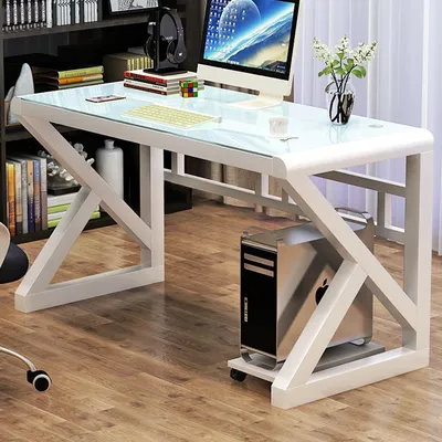 Современные Столы из закаленного стекла для офисной мебели, компьютерные  столы, Необычные искусственные Роскошные высококлассные домашние игровые  столы | AliExpress