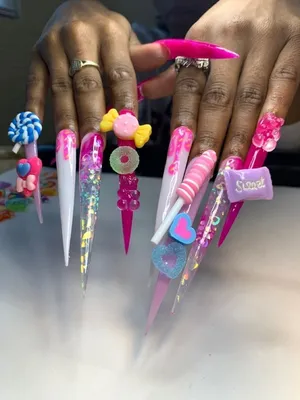 Nails ♧ | Long acrylic nails coffin, Colored acrylic nails, Acrylic nails  coffin pink