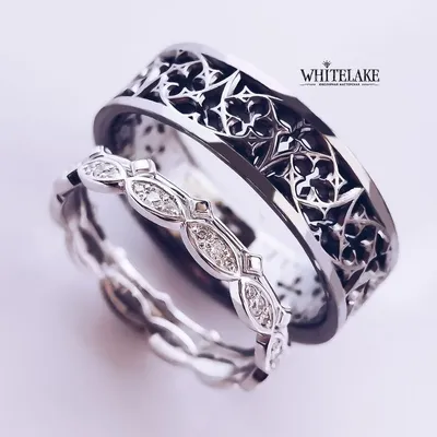 Необычные парные обручальные кольца - купить по выгодной цене в Whitelake