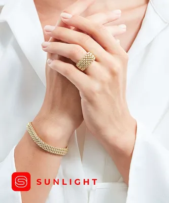 Авторский женский браслет Adriana в 2 цветах золота с разными звеньями  купить от 158855 грн | EliteGold.ua
