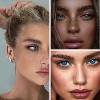 Натуральный макияж бровей / Natural eyebrow makeup | Beauty Blanc - YouTube