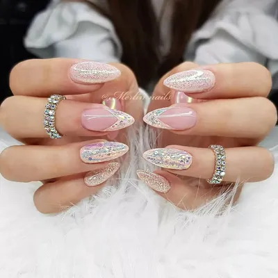 Свадебный маникюр на коротких ногтях - Студия красоты \"NailsProfi\"