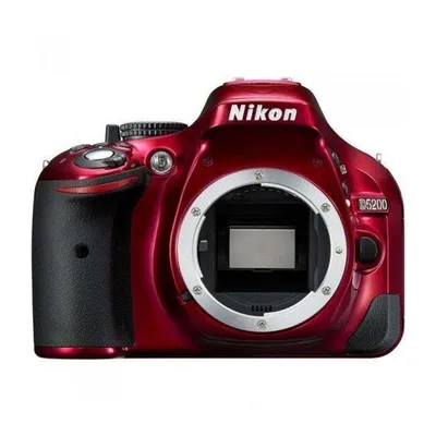 Купить Зеркальный фотоаппарат Nikon D5200 Body Red - в фотомагазине  Pixel24.ru, цена, отзывы, характеристики
