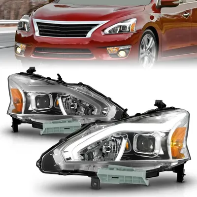 ANZO USA | Don't Get Left in The Dark ~ NISSAN ALTIMA 13-15 4DR PROJECTOR  LIGHT BAR G2 HEADLIGHTS CHROME