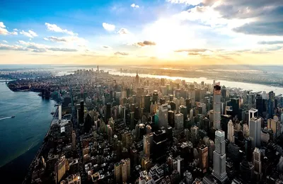 Нью-Йорк с высоты птичьего полета