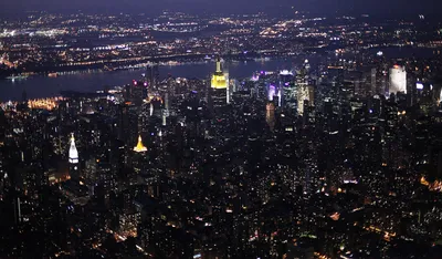Нью-Йорк с высоты птичьего полёта…» — создано в Шедевруме
