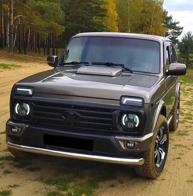 Тюнинг от TuningMyCar. Спойлер на капот без скотча (Шагрень) Lada (ВАЗ) Нива  2121 -; Нива 21213 -; Нива 21214 -; Нива 2131 -; Нива Urban 2019-