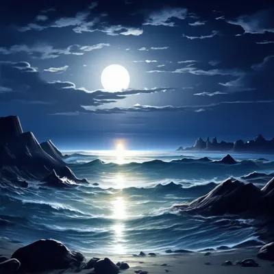 море ночь луна морская вода фон, море, фон, морская вода фон картинки и  Фото для бесплатной загрузки