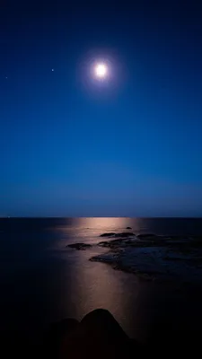 Море в лунном свете - 72 фото