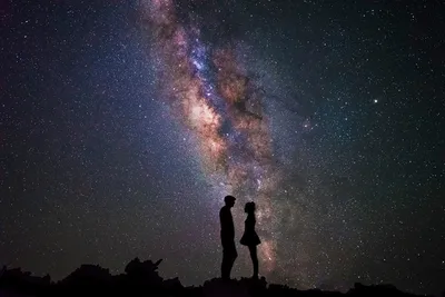 Картинки Звезды Млечный Путь силуэта astrophotograpy Isaac Gautschi