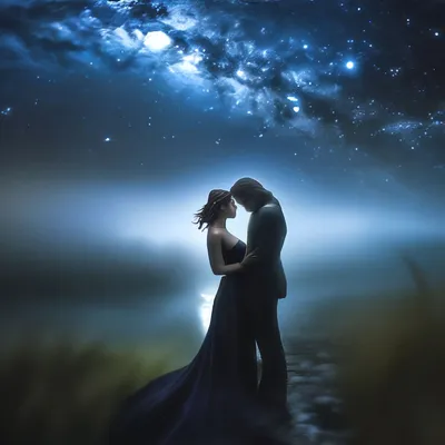 Эта звёздная ночь, где Ты и Я…» — создано в Шедевруме
