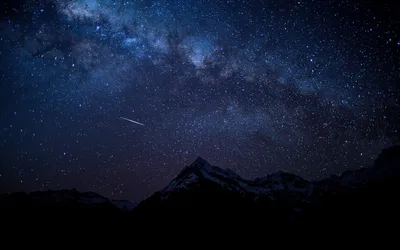 Скачать 3840x2400 звездное небо, ночь, горы обои, картинки 4k ultra hd 16:10