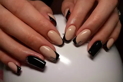 Горячие девушки белые и черные звезды поддельные ногти стильные цвета  соответствующие маникюрный Дизайн ногтей набор для ручного украшения ногтей  | AliExpress