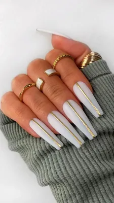 Накладные ногти с клеем, белые - купить с доставкой по выгодным ценам в  интернет-магазине OZON (1055829368)