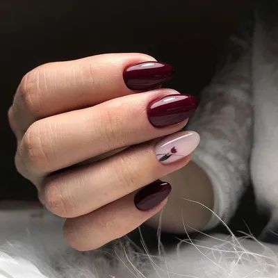 Nail designer, bordo nails | Nails, Gel nail colors, Nail designs