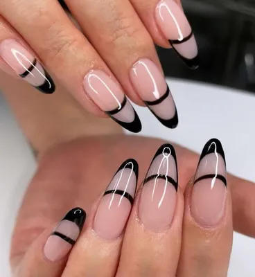 Двойной френч Гель Лак - nail art tutorial - YouTube