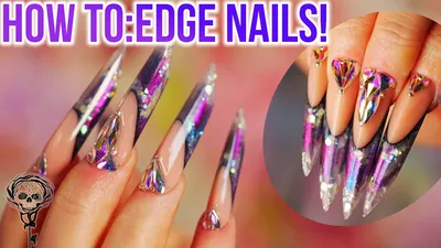 Edge nails: 10 ideas for a dizzying manicure. Beauty by Re-edition magazine