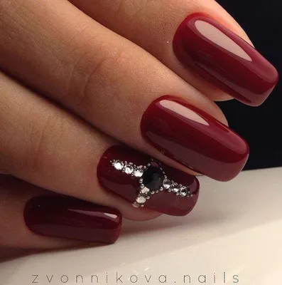 Autumn nails, Fall nails 2016, Fashion autumn nails, Festive maroon nails,  Maroon nails, Maroon nails by ge… | Cool nail art, Cute nail art designs,  Latest nail art