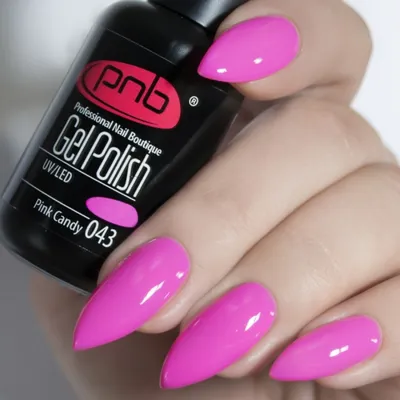 Гель-лак PNB ярко розовая эмаль 8 мл Pink Candy 043 купить в Харькове,  Украине | Idea-Nails