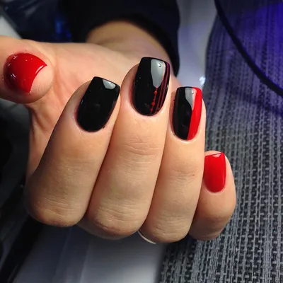 Красно чёрный маникюр🔥 #переписка #ПотрясающийвкусМилкис #ногти #мани... |  TikTok