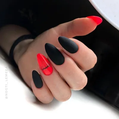 Маникюр красный с черным (простой маникюр)-купить материалы|Tufishop.com.ua