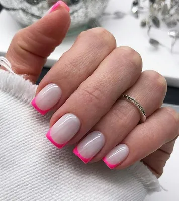 маникюр на короткий квадрат | Multicolored nails, Square nails, Nails