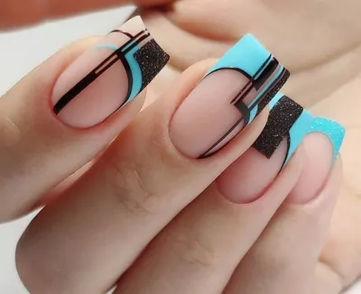 Грязный Средний пресс для дизайна ногтей квадратные ногти художественные  черно-белые стильные ногти салон в домашнем маникюре красивые ногти для  красоты | AliExpress