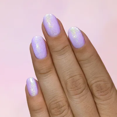 40 Trendy Flower Nail Designs That You Should Try : Lavender French + Daisy  Matte Almond Nails