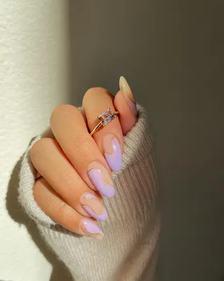 Lavender Latte Nails Are the Dreamiest New Take on the Milky Mani Trend