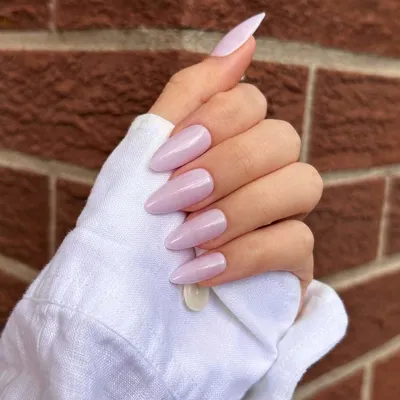 Lavender💜🌺 #lavender #nails #lavendernails #lilac #almondnails #flow... |  TikTok