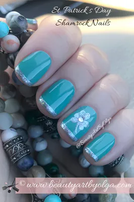 Acrylic nails - mint green ombré - YouTube