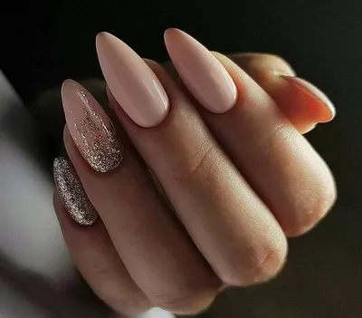 Миндальная форма ногтей. Маникюр на длинные ногти миндалевидной формы -  Janet.ru