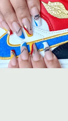 Nike nails | Гвоздь, Дизайнерские ногти, Модные ногти