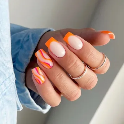 Embrace the Warmth with Radiant Summer Nails : Orange Nails Design