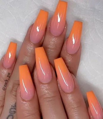 Cute Summery Orange Nail Art // Talonted Lex Nails