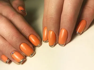Оранжевый - цвет осени 2019. - Imen Nails