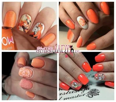 Manicure of the Month: Neon Orange Halloween Nails - living after midnite