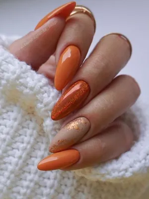 45+ Stunning Burnt Orange Nails for the Coziest Season | Gel nails, Almond  nails, Fall gel nails