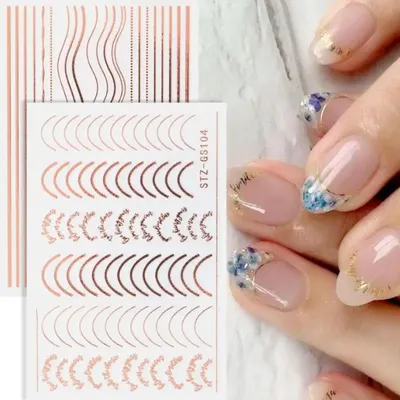 Полоски на ногти Joyful Nail белые ассорти, лист 7,5 х 9,5 см – купить по  цене 49 р. в интернет-магазине marketnails.com