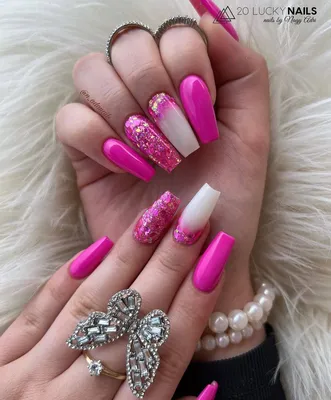 Средние короткие овальные светло-розовые белые волнистые накладные ногти  для маникюра Многоразовые Накладные акриловые накладные ногти для  ежедневного ногтевого дизайна | AliExpress