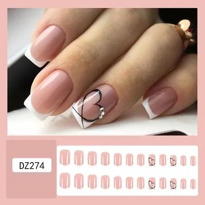 Ногти ярко розовые с белым - 90 фото