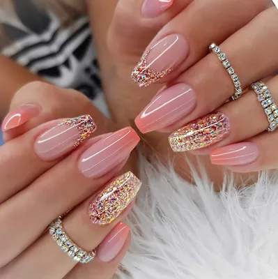 Макро ногти блестками растяжка @yannishka_nail | Nails, Dish soap, Soap