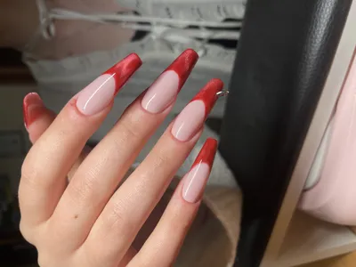 Red French Manicure / Nail Design ideas / Красный Френч / Маникюр - YouTube