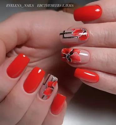 Маки на ногтях | Spring nail art, Animal nail art, Floral nail art